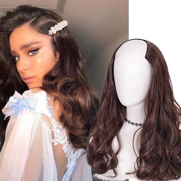 synthetic wigs aosi fake hair clip hairpiece natural wavy false strands black brown on hairpins women
synthetic wigs aosi fake hair clip hairpiece natural wavy false strands black brown on hairpins women