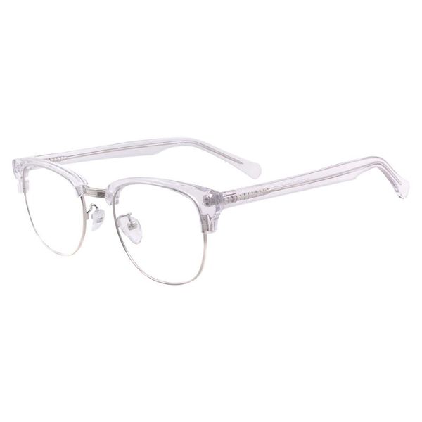 men women acetate round retro glasses half rim browline eyeglass frames for prescription degree lenses myopia reading multifocal fashion sun, Black
men women acetate round retro glasses half rim browline eyeglass frames for prescription degree lenses myopia reading multifocal fashion sun, Black
