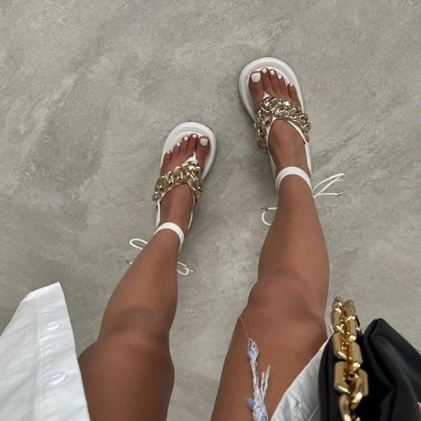 sandals summer strappy solid color open toe flip flops women's shoes fashion chain beach plus size 43, Black
sandals summer strappy solid color open toe flip flops women's shoes fashion chain beach plus size 43, Black