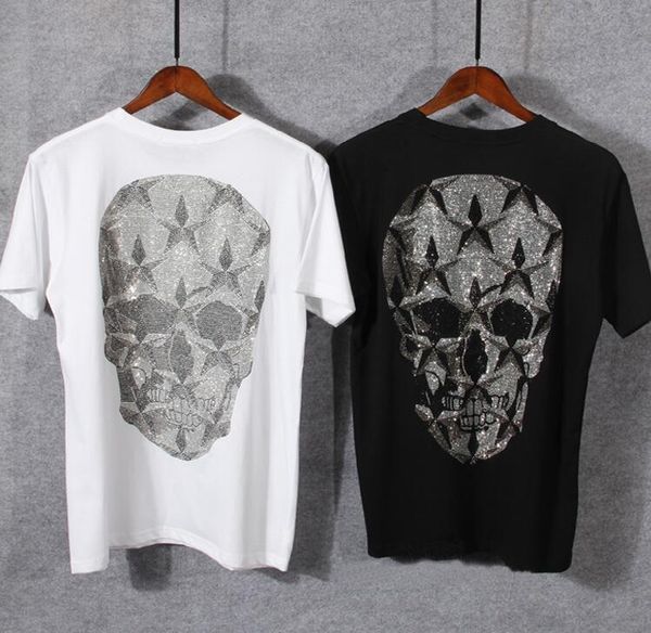 men's t-shirts summer casual cotton rhinestones t-shirt with big skull on the back for men and women couples short sleeve youth fashio, White;black
men's t-shirts summer casual cotton rhinestones t-shirt with big skull on the back for men and women couples short sleeve youth fashio, White;black