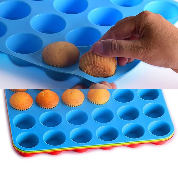 baking moulds 1pcs 4colors mini muffin cup silicone chocolate candy mould accessories ball shaped 24 holes kitchen gadgets
baking moulds 1pcs 4colors mini muffin cup silicone chocolate candy mould accessories ball shaped 24 holes kitchen gadgets