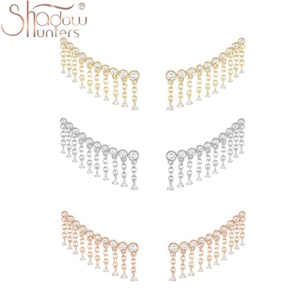 real 925 sterling silver tassel stud earrings with clear cz elegant long earing for women wedding jewelry christmas, Golden;silver
real 925 sterling silver tassel stud earrings with clear cz elegant long earing for women wedding jewelry christmas, Golden;silver