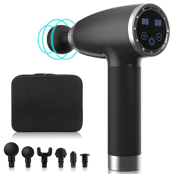 massage gun muscle deep tissue for athletes, electric portablemassager body pain soreness relief with 20 speed & 6 head
massage gun muscle deep tissue for athletes, electric portablemassager body pain soreness relief with 20 speed & 6 head