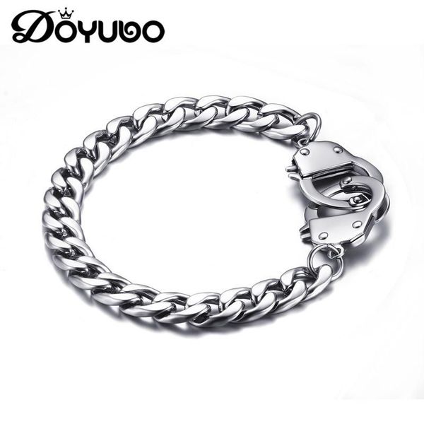 cuff doyubo european men's stainless steel handcuffs bangles male punk design silver color links bracelets fashion boy jewelry dd020, White
cuff doyubo european men's stainless steel handcuffs bangles male punk design silver color links bracelets fashion boy jewelry dd020, White