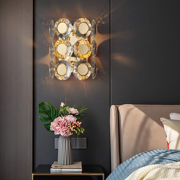 wall lamps luxury stainless steel sconce light for bedroom lighting modern gold crystal led bedside lamp
wall lamps luxury stainless steel sconce light for bedroom lighting modern gold crystal led bedside lamp