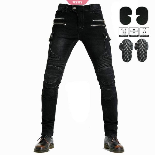 men's jeans motorcycle riding pants moto for men motocross racing trousers with knees hip protective pads, Blue
men's jeans motorcycle riding pants moto for men motocross racing trousers with knees hip protective pads, Blue