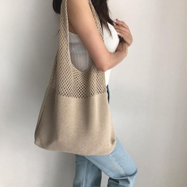evening bags casual hollow woven women shoulder designer knitting handbags large capacity tote summer beach bag big purses shopper sac
evening bags casual hollow woven women shoulder designer knitting handbags large capacity tote summer beach bag big purses shopper sac