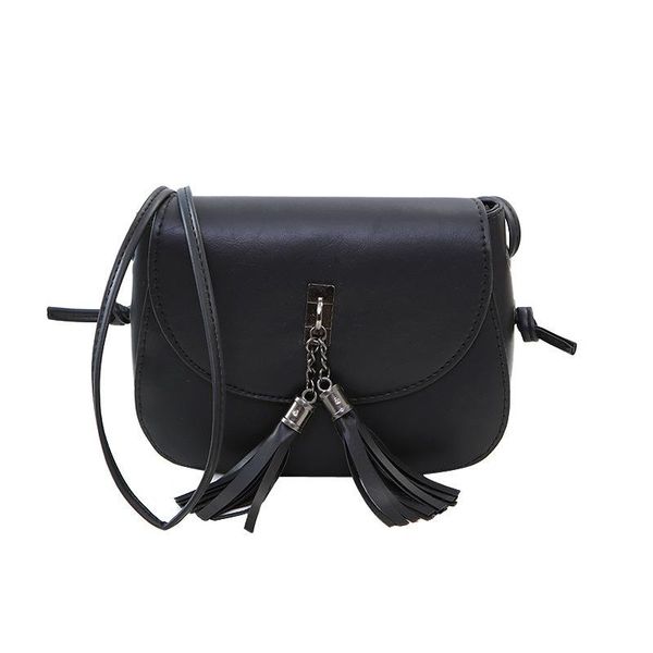 evening bags 2021 small women messenger pu leather shoulder bag tassel solid clutches chain crossbody tote