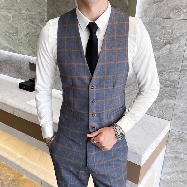 men's suits & blazers 2021 leisure business suit vest grid fashion sleeveless jacket gray blue large size s-4xl, White;black
men's suits & blazers 2021 leisure business suit vest grid fashion sleeveless jacket gray blue large size s-4xl, White;black
