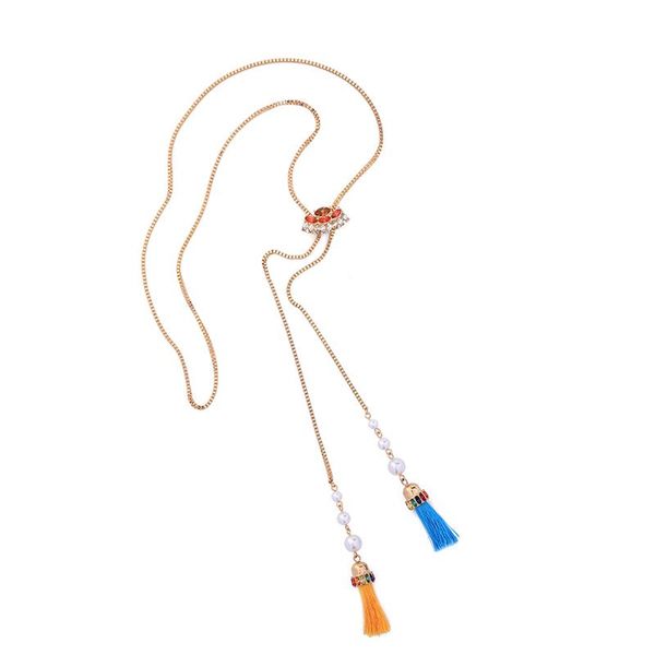 pendant necklaces colorful acrylic pearl tassel adjustable chain necklace ethnic jewelry women long accessories wholesale, Silver
pendant necklaces colorful acrylic pearl tassel adjustable chain necklace ethnic jewelry women long accessories wholesale, Silver