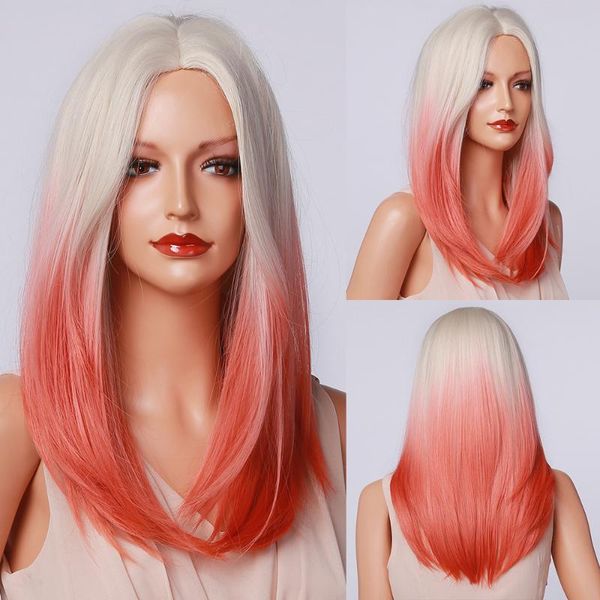 synthetic wigs henry margu red white ombre long straight wig natural cosplay for women middle part party heat resistant, Black
synthetic wigs henry margu red white ombre long straight wig natural cosplay for women middle part party heat resistant, Black