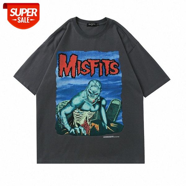 dark wind demon print short sleeve t-shirt men's loose round neck half flow five-point #vb3p, White;black
dark wind demon print short sleeve t-shirt men's loose round neck half flow five-point #vb3p, White;black