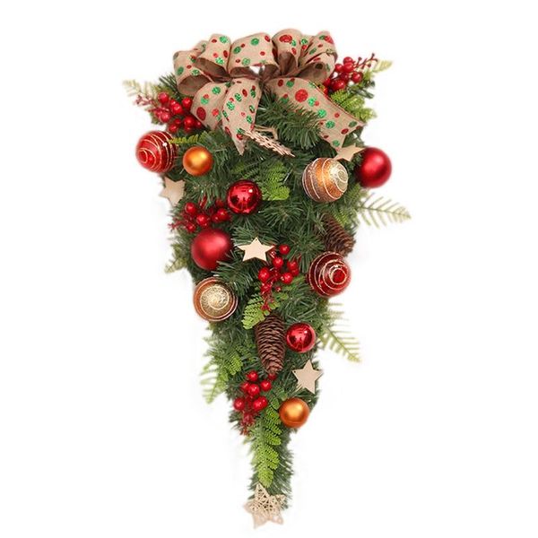 23.6 inch farmhouse artificial christmas teardrop swag door decoration with berry,pine cone for indoor & wall home decorative flowers wreath
23.6 inch farmhouse artificial christmas teardrop swag door decoration with berry,pine cone for indoor & wall home decorative flowers wreath