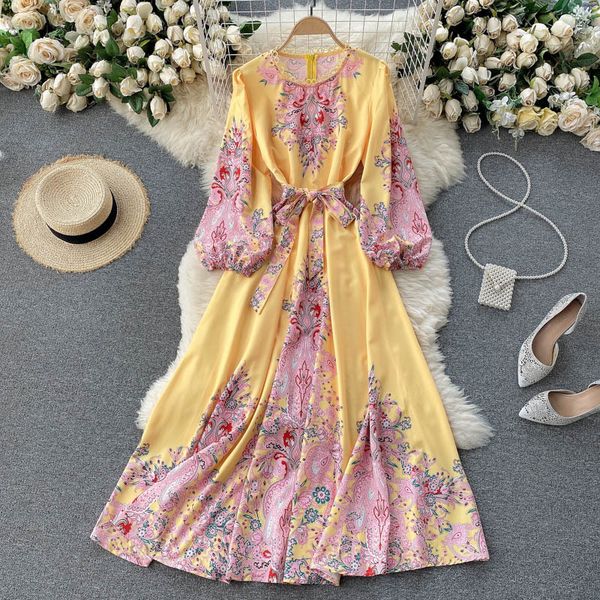 singreiny fashion retro print long dress women puff sleeve o neck sashes a-line dresses spring casual bohemian vacation dress 210419, Black;gray
singreiny fashion retro print long dress women puff sleeve o neck sashes a-line dresses spring casual bohemian vacation dress 210419, Black;gray