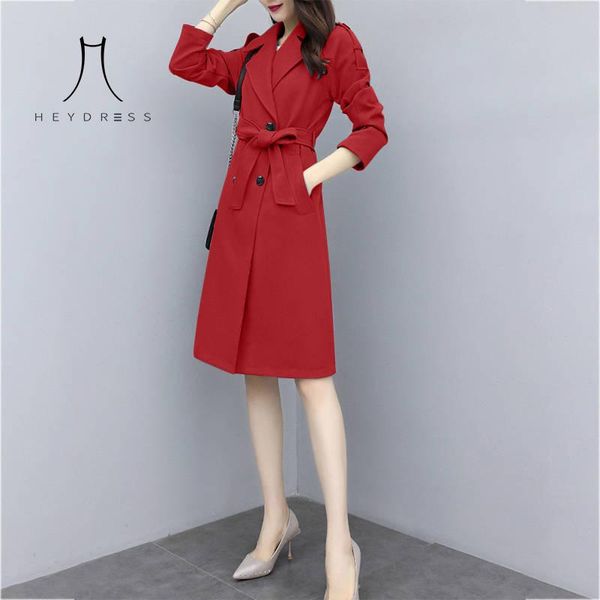 women's trench coats heydress women double breasted windbreaker 2021 autumn ladies slim long casual coat female solid sashes, Tan;black
women's trench coats heydress women double breasted windbreaker 2021 autumn ladies slim long casual coat female solid sashes, Tan;black