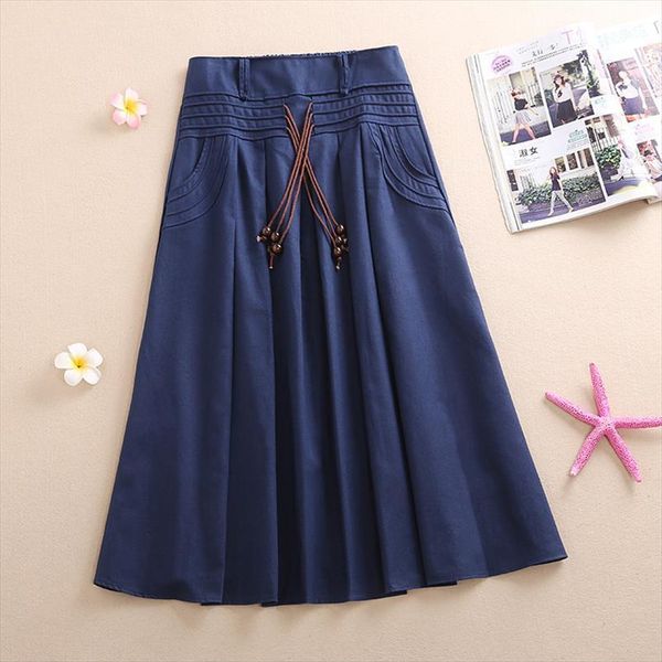 bohemian spring summer pure women skirts color elastic waist falda with side pockets female a line long cotton skirt, Black
bohemian spring summer pure women skirts color elastic waist falda with side pockets female a line long cotton skirt, Black