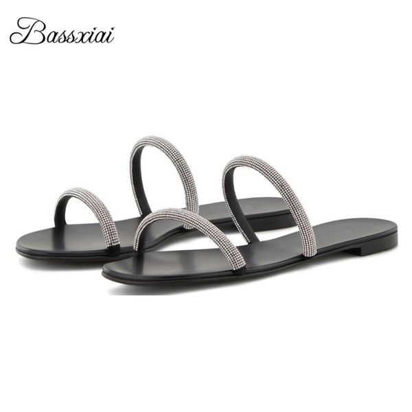 diamond narrow band beach shoes woman summer open toe flat heel slip-on holiday mules rhinestone slippers women, Black
diamond narrow band beach shoes woman summer open toe flat heel slip-on holiday mules rhinestone slippers women, Black