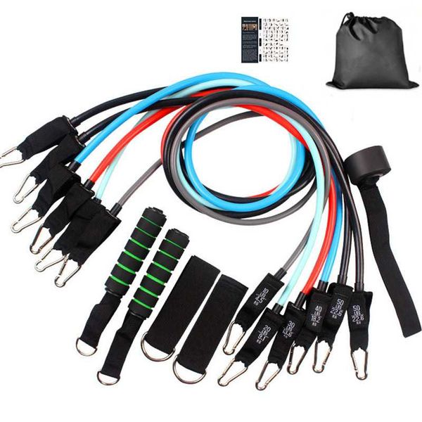 11pcs resistance bands with handles 200lb tpe elastic tube workout band for muscle building physical therapy home gym equipment
11pcs resistance bands with handles 200lb tpe elastic tube workout band for muscle building physical therapy home gym equipment