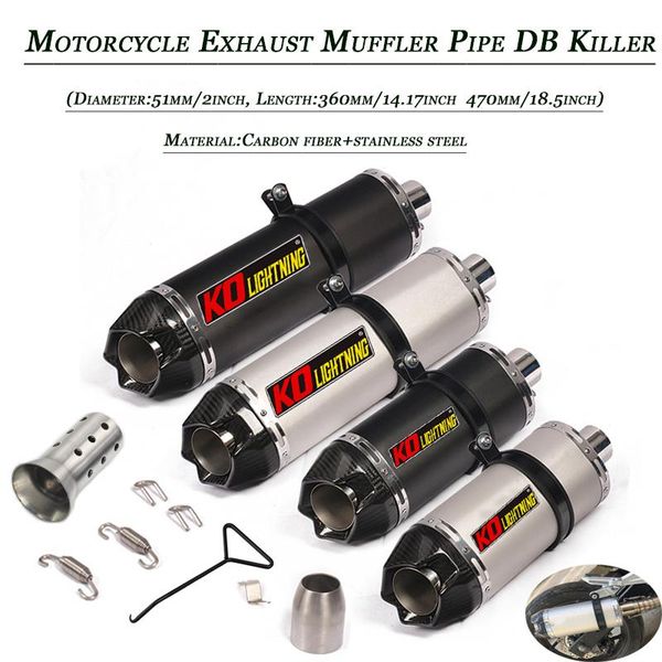 motorcycle exhaust system muffler pipe tip stainless steel carbon fibe db killer for 38-51mm tail vent tubes refit
motorcycle exhaust system muffler pipe tip stainless steel carbon fibe db killer for 38-51mm tail vent tubes refit