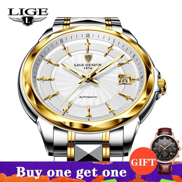 wristwatches lige mechanical watch men personality gold fashion tungsten steel business 50m waterproof automatic man+box, Slivery;brown
wristwatches lige mechanical watch men personality gold fashion tungsten steel business 50m waterproof automatic man+box, Slivery;brown