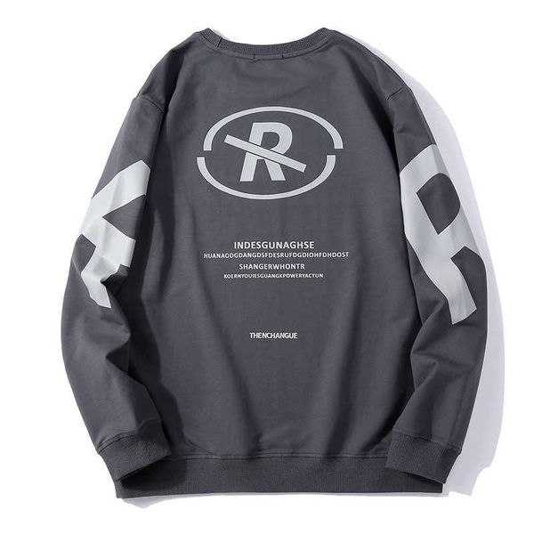 long sleeved t-shirt men's spring and autumn casual loose t-shirt 2021 new high street fashion brand bottomed round neck dress, Black
long sleeved t-shirt men's spring and autumn casual loose t-shirt 2021 new high street fashion brand bottomed round neck dress, Black