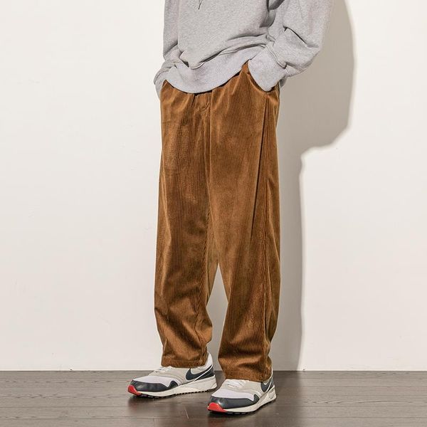 men's pants autumn winter oversized corduroy pant men straight baggy trousers fashion street loose wide-legged sweatpants male plus siz, Black
men's pants autumn winter oversized corduroy pant men straight baggy trousers fashion street loose wide-legged sweatpants male plus siz, Black