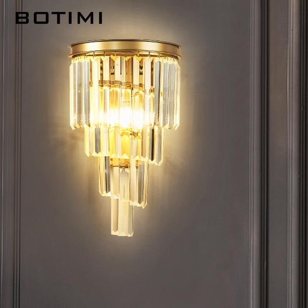 luxury led clear crystal wall lamp for villa golden staircase layers sconce el project indoor luminarias hall lighting
luxury led clear crystal wall lamp for villa golden staircase layers sconce el project indoor luminarias hall lighting