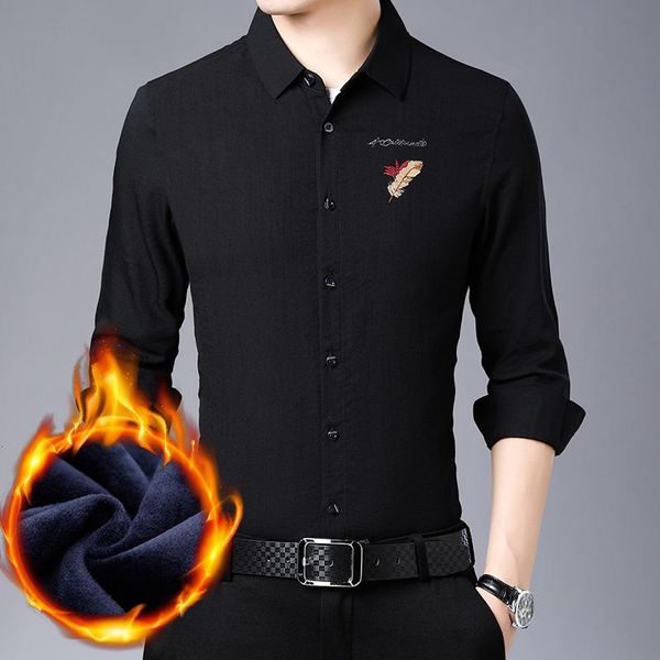 men's dress shirts high-end quality luxury slim long-sleeved trendy handsome embroidered thin korean clothes, White;black
men's dress shirts high-end quality luxury slim long-sleeved trendy handsome embroidered thin korean clothes, White;black