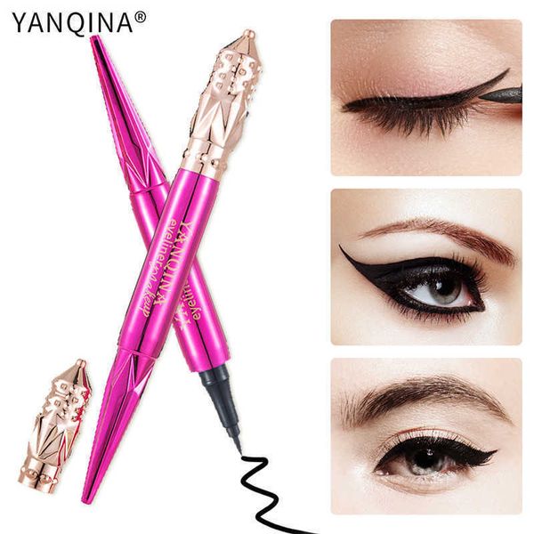 yanqina 24h long lasting 4d black eyeliner pen waterproof liquid eye liner pencil eyes makeup cosmetics matte fast-dry eyeliners