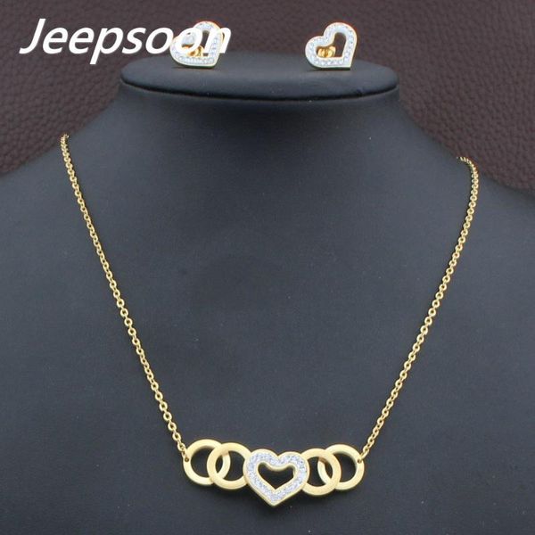 earrings & necklace wholesale fashion jewelry stainless steel heart pendant set for woman sewgalca, Silver
earrings & necklace wholesale fashion jewelry stainless steel heart pendant set for woman sewgalca, Silver