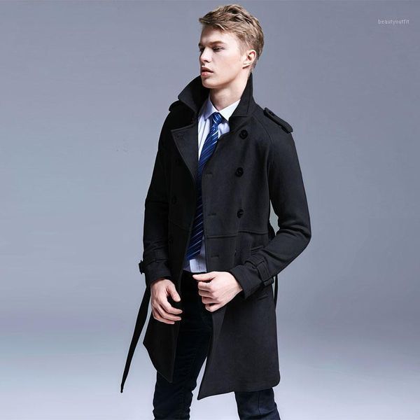 men's trench coats 2021 long thick double breasted mens winter jackets and, Tan;black
men's trench coats 2021 long thick double breasted mens winter jackets and, Tan;black