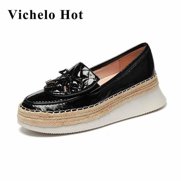 vichelo arrival thick bottom wedges straw platform butterfly-knot round toe high heel slip on daily wear women pumps l83 dress shoes, Black
vichelo arrival thick bottom wedges straw platform butterfly-knot round toe high heel slip on daily wear women pumps l83 dress shoes, Black