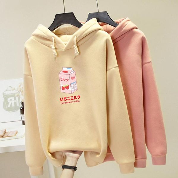 women's hoodies & sweatshirts kawaii strawberry milk harajuku hoodie oversized graphic warm pullover schoolgirl streetwear womens winte, Black
women's hoodies & sweatshirts kawaii strawberry milk harajuku hoodie oversized graphic warm pullover schoolgirl streetwear womens winte, Black