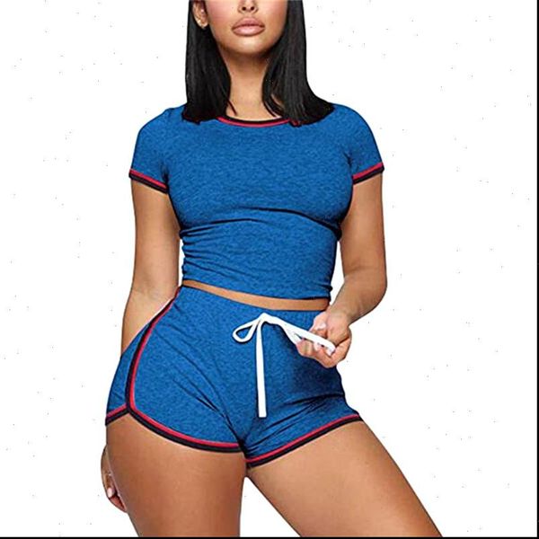 summer short sleeve crop womens tracksuits and shorts casual set gray red yellow sport two piece 2pc outfits
summer short sleeve crop womens tracksuits and shorts casual set gray red yellow sport two piece 2pc outfits