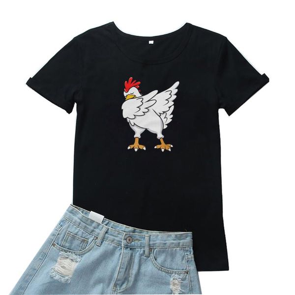 women's t-shirt funny chicken pattern femme cartoons animal printing women tshirt fashion cotton t shirt harajuku clothes, White
women's t-shirt funny chicken pattern femme cartoons animal printing women tshirt fashion cotton t shirt harajuku clothes, White