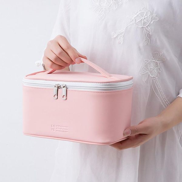 cosmetic bags & cases pu waterproof large-capacity portable bag double zipper solid color storage multifunctional toiletry
cosmetic bags & cases pu waterproof large-capacity portable bag double zipper solid color storage multifunctional toiletry