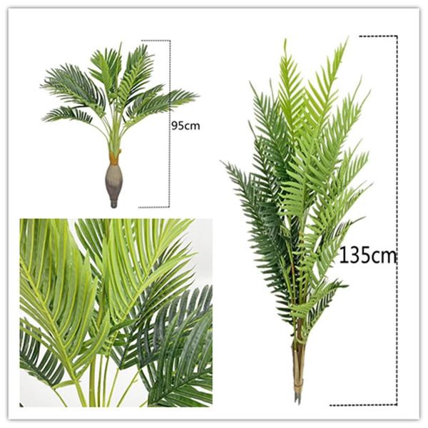 135cm large fake palm tree plastic artificial plant monstera tropical leaves for living room hawaiian theme party decor decorative flowers &
135cm large fake palm tree plastic artificial plant monstera tropical leaves for living room hawaiian theme party decor decorative flowers &