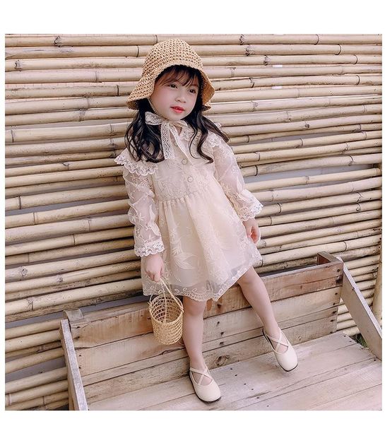 girl's dresses spring and autumn 2021 middle small children girls korean lace dress casual long-sleeved super fairy princess, Red;yellow
girl's dresses spring and autumn 2021 middle small children girls korean lace dress casual long-sleeved super fairy princess, Red;yellow