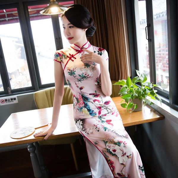 satin hight split lady cheongsam elegant slim print floral bridesmaid wedding party chinese dress plus size 3xl qipao skirt ethnic clot, Red
satin hight split lady cheongsam elegant slim print floral bridesmaid wedding party chinese dress plus size 3xl qipao skirt ethnic clot, Red