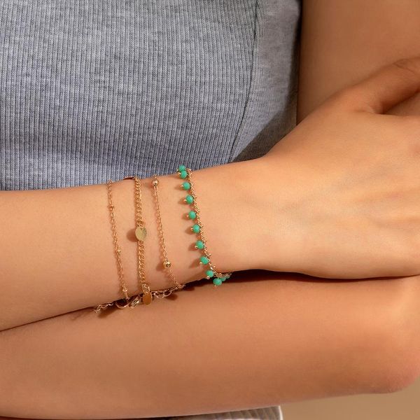 link, chain 2021 bohemia simple crystal handmade copper beads thin bracelets hand kpop fashion bangles for women couple, Black
link, chain 2021 bohemia simple crystal handmade copper beads thin bracelets hand kpop fashion bangles for women couple, Black
