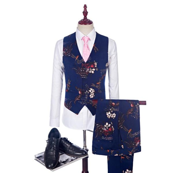 men's suits & blazers design velvet man vest and pant floral print waistcoat for wedding groomsmen (pants+vest), White;black
men's suits & blazers design velvet man vest and pant floral print waistcoat for wedding groomsmen (pants+vest), White;black