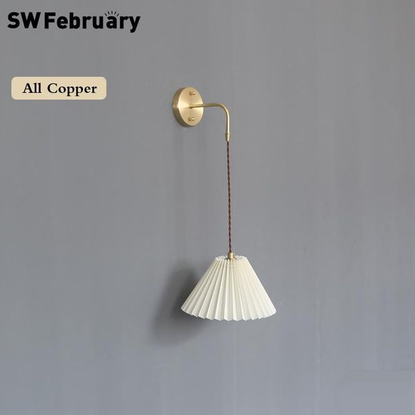 all copper wall lamp korean hanging wire lamps for bedroom living room light home deco creative pleats led e27
all copper wall lamp korean hanging wire lamps for bedroom living room light home deco creative pleats led e27