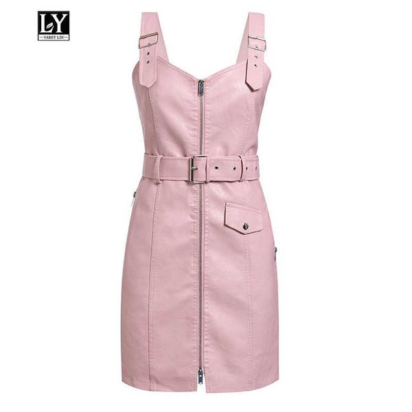 ly varey lin spring faux leather dresses women pu short v neck zipper black pink slim high waist 210526, Black;gray
ly varey lin spring faux leather dresses women pu short v neck zipper black pink slim high waist 210526, Black;gray