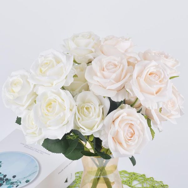 decorative flowers & wreaths 10heads/bundle artificial silk rose bouquet for home wedding year diy gift box decoration fake plants.
decorative flowers & wreaths 10heads/bundle artificial silk rose bouquet for home wedding year diy gift box decoration fake plants.