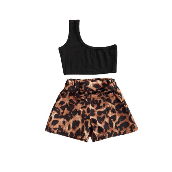 1-5y leopard child kid girl clothes set one shoulder vest crop plaid bow skirts outfits beach holiday costumes 210515, White
1-5y leopard child kid girl clothes set one shoulder vest crop plaid bow skirts outfits beach holiday costumes 210515, White