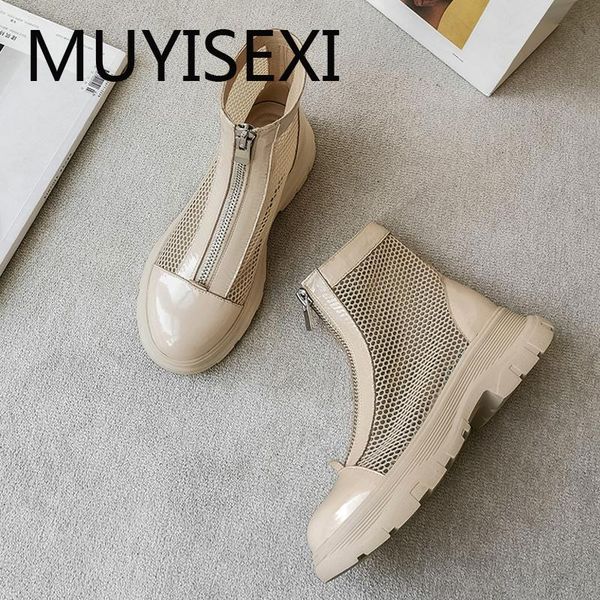 boots air mesh summer european designer 3.5cm heels round toe front zipper platform anti-sunburn ldi21 muyisexi, Black
boots air mesh summer european designer 3.5cm heels round toe front zipper platform anti-sunburn ldi21 muyisexi, Black