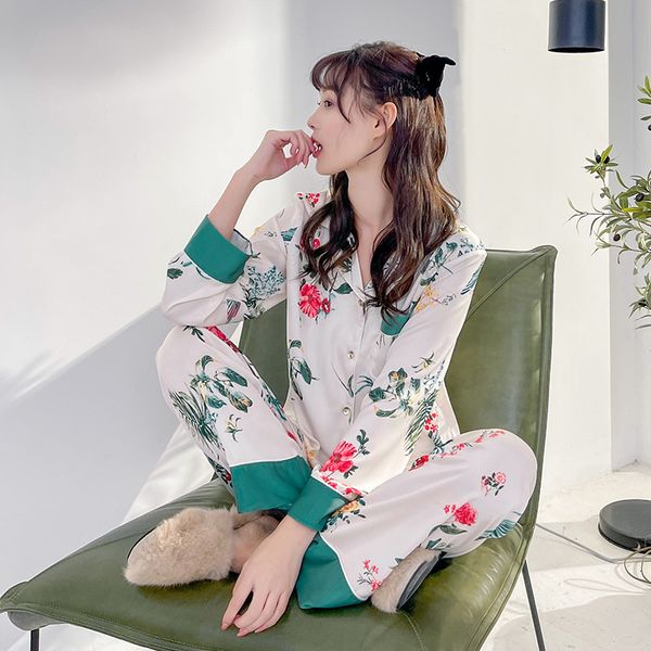 yaoting new pajamas women's summer net red korean leisure two piece set of ink printing household clothes 2307, Black;red
yaoting new pajamas women's summer net red korean leisure two piece set of ink printing household clothes 2307, Black;red