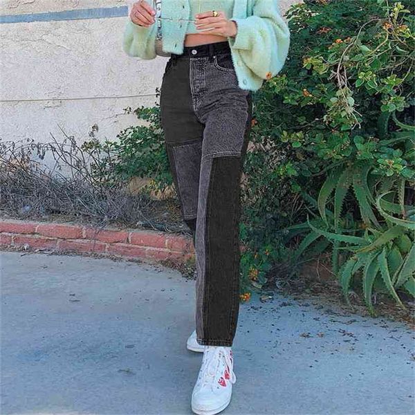 stylish patched blue woman jeans fashion trend casual full length high waist vintage denim pants harajuku streetwear 210915, Black;white
stylish patched blue woman jeans fashion trend casual full length high waist vintage denim pants harajuku streetwear 210915, Black;white