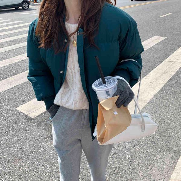 bread clothes female coat winter jacket ol work wear thick warm women parkas vintage solid zipper loose parka outwear 210421, Black
bread clothes female coat winter jacket ol work wear thick warm women parkas vintage solid zipper loose parka outwear 210421, Black