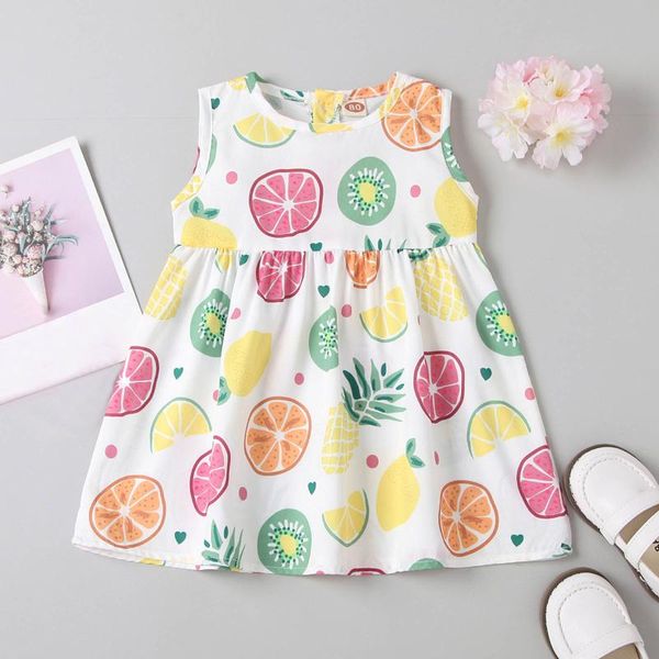 girl's dresses baby girl clothes summer dress toddler infant girls sleeveless fruit printed princess boho beach casual 1-6t, Red;yellow
girl's dresses baby girl clothes summer dress toddler infant girls sleeveless fruit printed princess boho beach casual 1-6t, Red;yellow